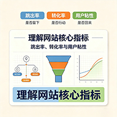 山南建站-理解网站核心指标：跳出率、转化率与用户粘性