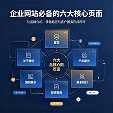 山南建站-企业网站必备的六大核心页面
